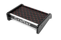 Volkswagen Crafter 2016- Estante para salpicadero (Negro con costura roja) foto 1