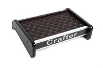 Volkswagen Crafter 2016- Estante para salpicadero (Negro con costura roja) foto 2