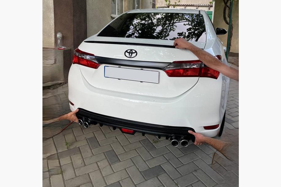 Toyota Corolla 2013-2019 Difusor Trasero V3 (1234 Upgrade) Image