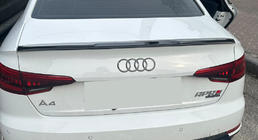 Audi A4 B9 2015-2024 Alerón Lip (1234 Upgrade, Negro) foto 1