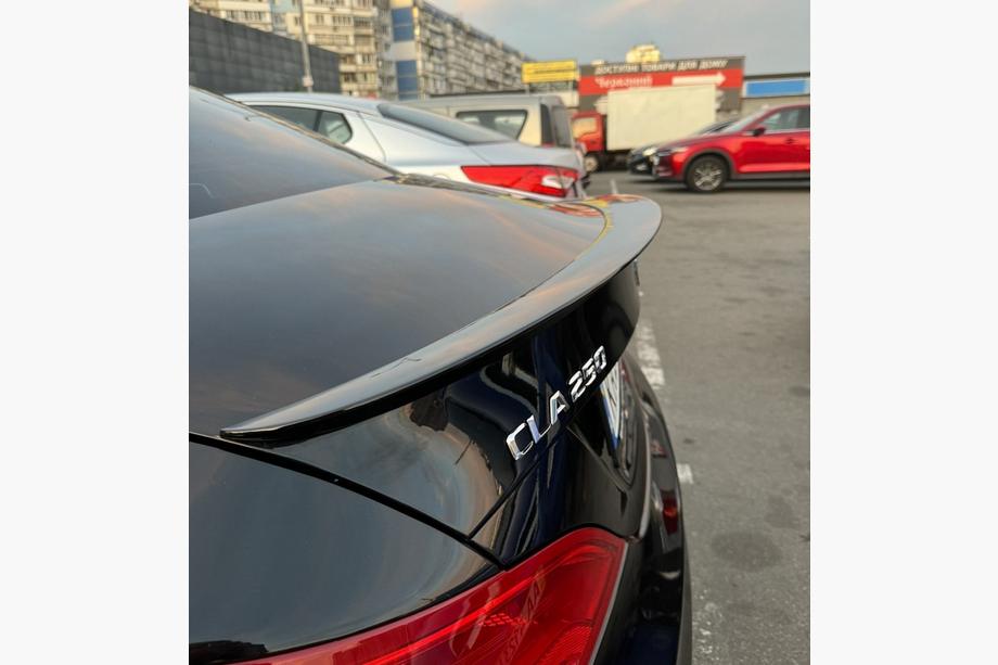 Mercedes CLA C117 2013-2019 Alerón Lip (1234 Upgrade, Negro) Image