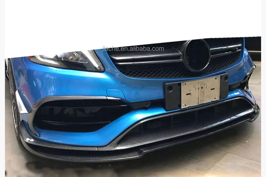 Mercedes A-class W176 2012-2018 Labio delantero (para AMG-Line / A45 AMG HB 2016-2018, negro) Foto 3