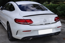 Mercedes C-class W205 2014-2021 Alerón para Coupe (1234 Upgrade, negro) foto 1
