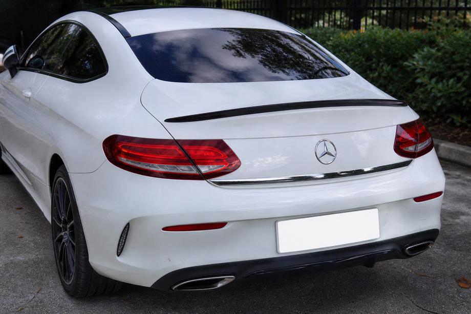 Mercedes C-class W205 2014-2021 Alerón para Coupe (1234 Upgrade, negro) Image