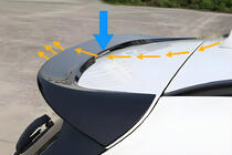 BMW X1 F48 2015-2022 Alerón Lip (1234 Upgrade, Negro) foto 8