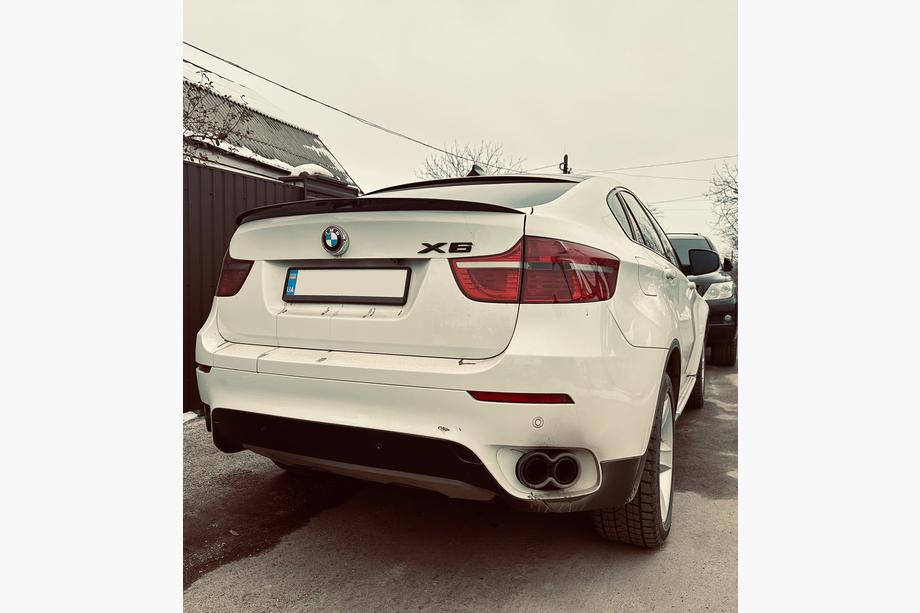BMW X6 E71 2008–2014 Alerón Lip (1234 Upgrade, Negro) Image