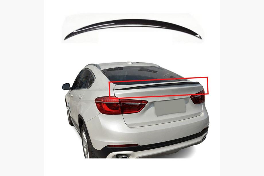 BMW X6 F16 2014-2019 Alerón Lip (1234 Upgrade, Negro) Image