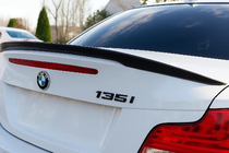 BMW 1 Series E81/E82/E87/E88 2004-2011 Spoiler Lip (para E82, negro) foto 1