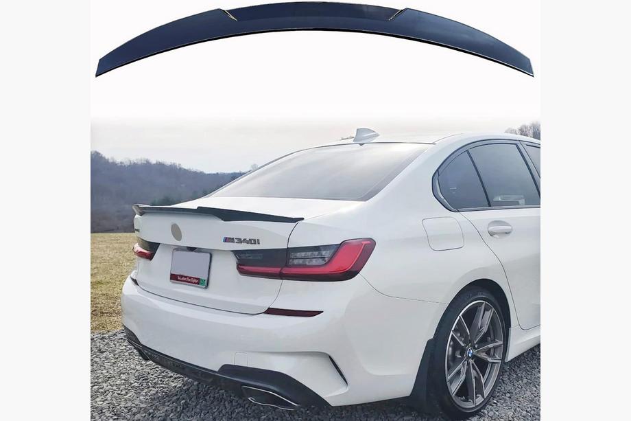 BMW 3 Series G20/G21 2018- Alerón LIP V1 (1234 Upgrade, Negro) Foto 1