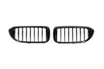 BMW Serie 5 G30/G31 2017–2023 Riñones 1 Barra (2017-2020, Negro Brillante) foto 2