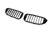BMW Serie 5 G30/G31 2017–2023 Riñones 1 Barra (2017-2020, Negro Brillante) foto 4