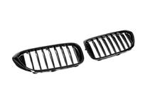 BMW Serie 5 G30/G31 2017–2023 Riñones 1 Barra (2017-2020, Negro Brillante) foto 5