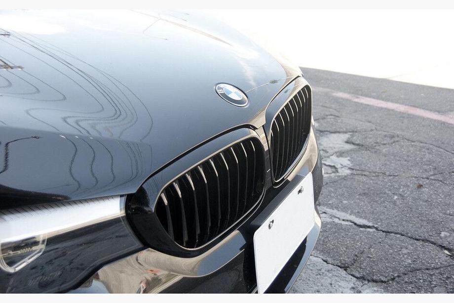 BMW Serie 5 G30/G31 2017–2023 Riñones 1 Barra (2017-2020, Negro Brillante) Image