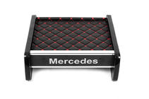 Mercedes Vito W638 1996-2003 Estante para salpicadero (Negro con costura roja) foto 2