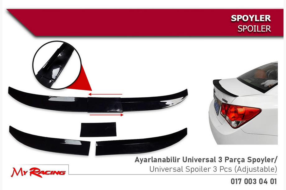 Alerón universal Niken (115-129 cm, negro) Image