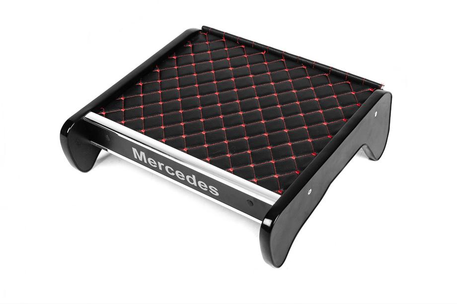 Mercedes T1 (207-410) 1977-1995 Estante para salpicadero (Negro con costura roja) Image