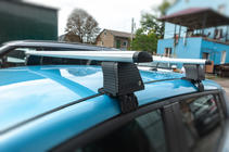 Nissan Leaf 2010-2017 Baca de techo para techo liso (cromo, par) foto 2