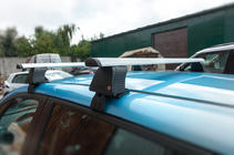 Nissan Leaf 2010-2017 Baca de techo para techo liso (cromo, par) foto 3