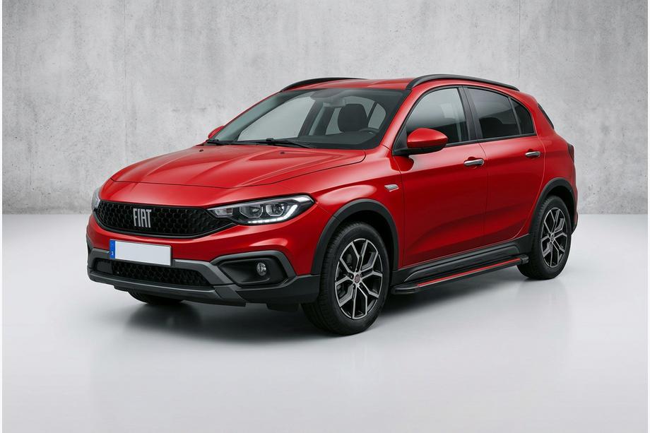 Fiat Tipo Cross 2021- Estribos Laterales Maya Red (2 uds., Aluminio) Image