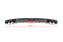 Difusor trasero universal Tipo-B (negro) foto 1