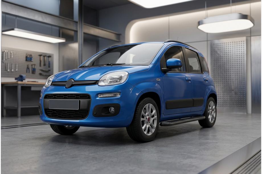 Fiat Panda 2011-2023 Estribos Laterales Tayga Black (2 uds., Aluminio) Image