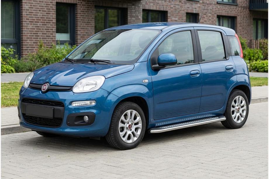 Fiat Panda 2011-2023 Estribos Laterales Maydos V2 (2 uds., Aluminio y Acero Inoxidable) Image