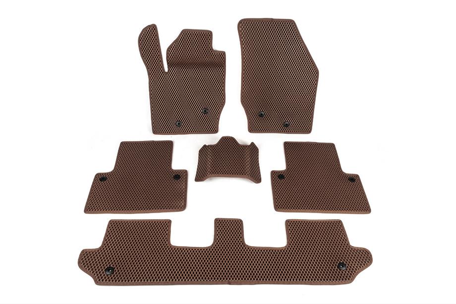 Volvo XC90 2002-2014 Alfombrillas EVA Rojo Ladrillo Image