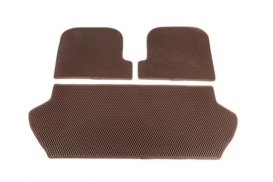 Volvo XC90 2002-2014 Alfombrilla de maletero 3 piezas (EVA, ladrillo) Foto 2