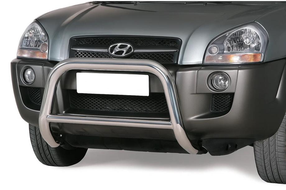 Hyundai Tucson JM 2004- Defensa Delantera Winbo V2 (Acero Inoxidable) Image