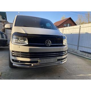 Defensa frontal doble ST011 (acero inoxidable) Volkswagen T6 2015-2024 foto 1