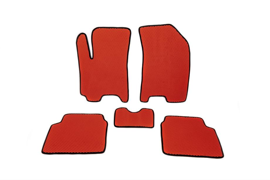 Chevrolet Aveo T250 2005-2011 Alfombrillas EVA (rojas) Image