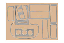 Volkswagen Polo 1994-2001 Embellecedores de salpicadero 1994-1999 (Aluminio) foto 1