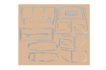 Hyundai Accent 2000-2006 Cubierta de salpicadero (aluminio) foto 1
