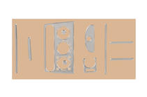 Opel Tigra 1994-2001 Cubierta de salpicadero (aluminio) foto 1
