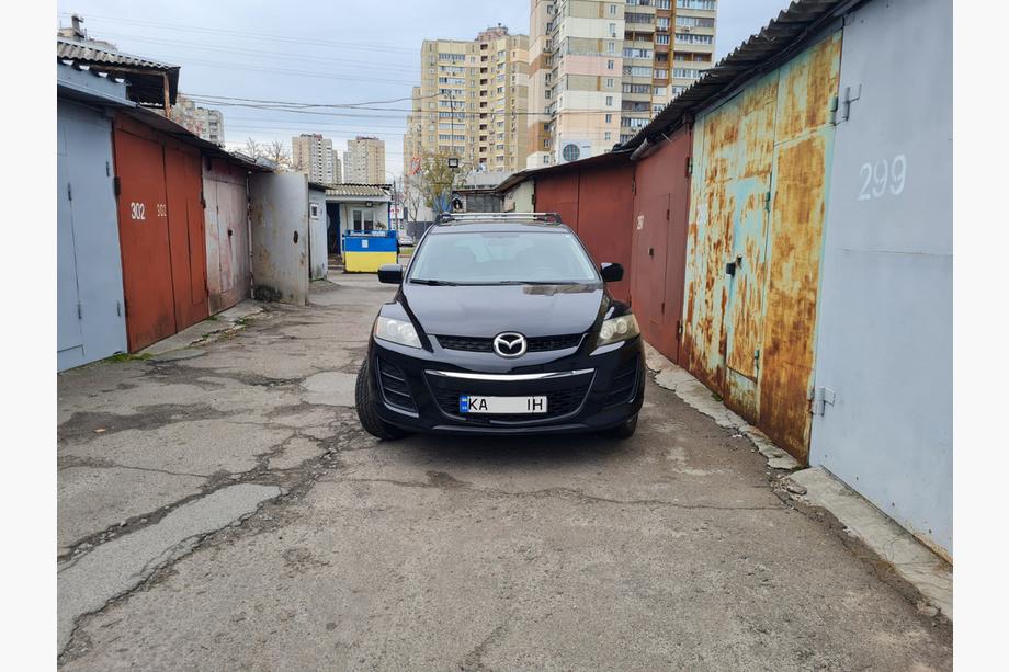 Mazda CX-7 2006-2012 Barras de techo para puntos fijos con llave Wingbar V3 (2 uds) Negro Foto 4