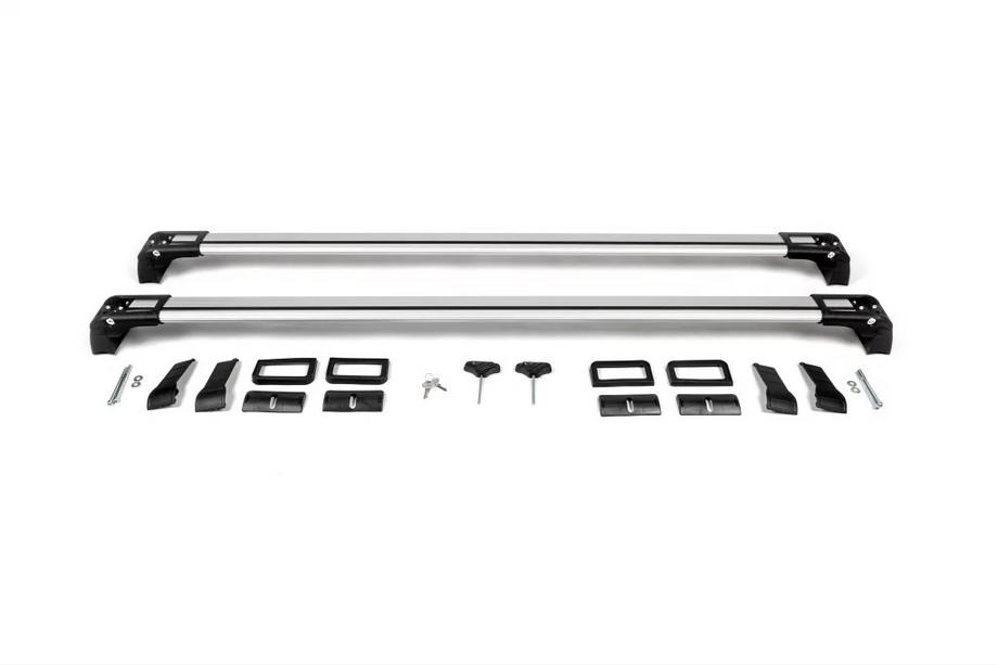 Mazda CX-7 2006-2012 Barras de techo para puntos fijos con llave Wingbar V3 (2 uds) Negro Foto 16