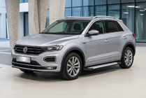 Volkswagen T-Roc 2017-2025 Estribos laterales Allmond Grey (2 uds., aluminio) foto 1