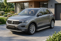 Volkswagen T-Roc 2017-2025 Estribos Laterales Maydos V2 (2 uds., Aluminio y Acero Inoxidable) foto 1