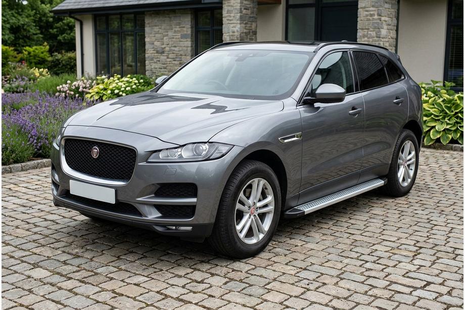 Jaguar F-PACE 2016- Estribos Laterales Maya V2 (2 uds., Aluminio) Image