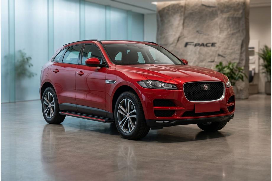 Jaguar F-PACE 2016- Estribos Laterales Maya Red (2 uds., Aluminio) Image