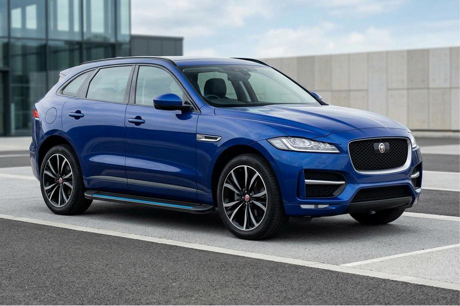 Jaguar F-PACE 2016- Estribos Laterales Maya Blue (2 uds., Aluminio) Image