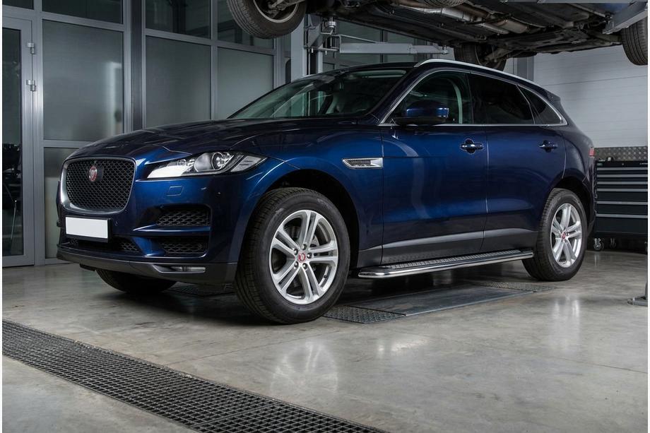 Jaguar F-PACE 2016- Estribos Laterales Maydos V2 (2 uds., Aluminio) Image