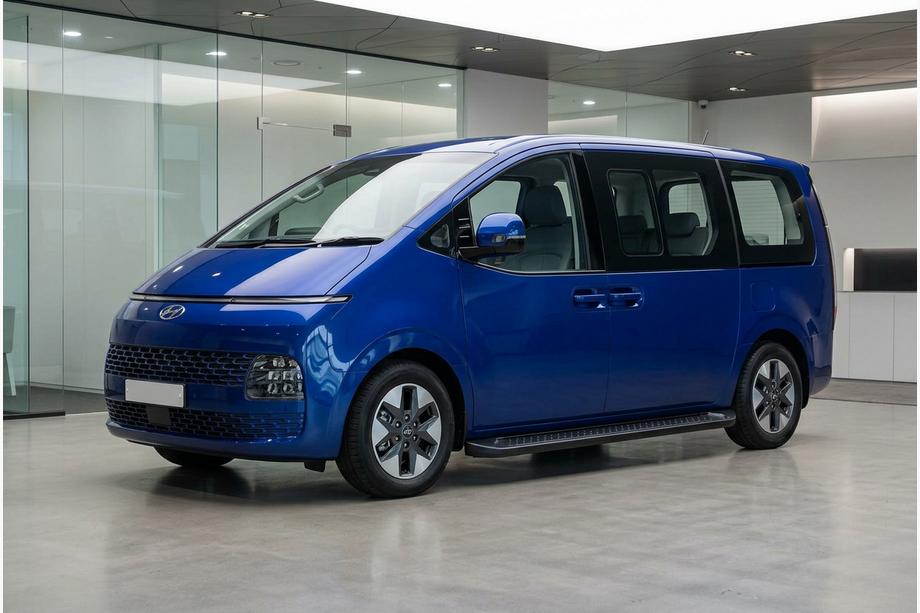 Hyundai Staria 2021- Estribos Laterales Allmond Black (2 uds., Aluminio) Image