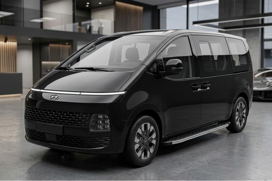 Hyundai Staria 2021- Estribos Laterales BlackLine (2 uds., Aluminio) Image