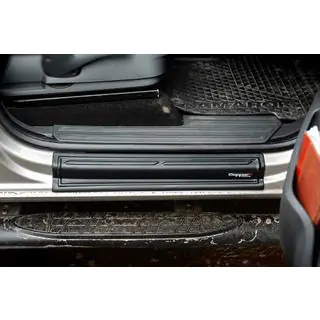 Cubiertas de umbral de puerta EuroCap (4 uds, ABS) Volkswagen Amarok 2010-2022 foto 2