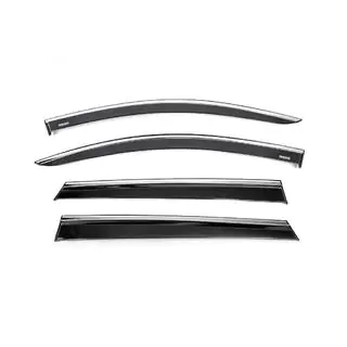 Deflectores de Ventana con Moldura Cromada (4 uds., Niken)