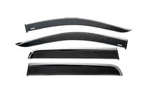 Nissan Navara/NP300 2016- Deflectores de Ventana con Moldura Cromada (4 uds., Niken) foto 1