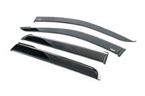 Nissan Navara/NP300 2016- Deflectores de Ventana con Moldura Cromada (4 uds., Niken) foto 2