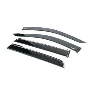 Deflectores de Ventana con Moldura Cromada (4 uds., Niken) Nissan Navara/NP300 2016- foto 2