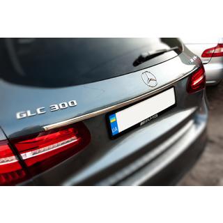 Moldura cromada sobre la matrícula (acero inoxidable) foto 3